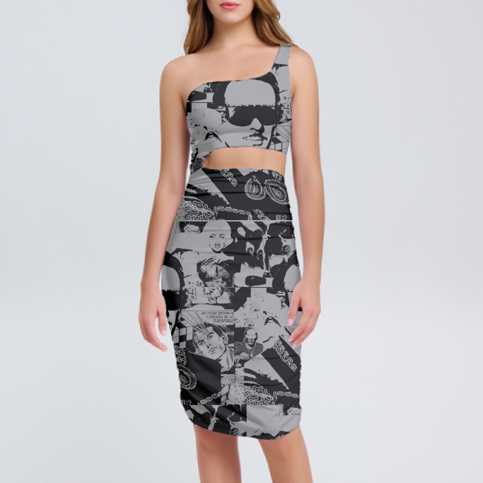 DeLa Parra Infante Punk Sleeveless Mini Dresses