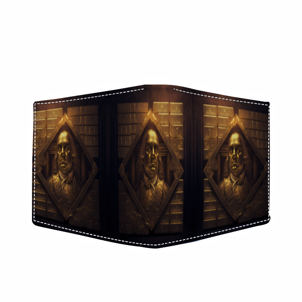 Gold Franklin Cowhide Wallet