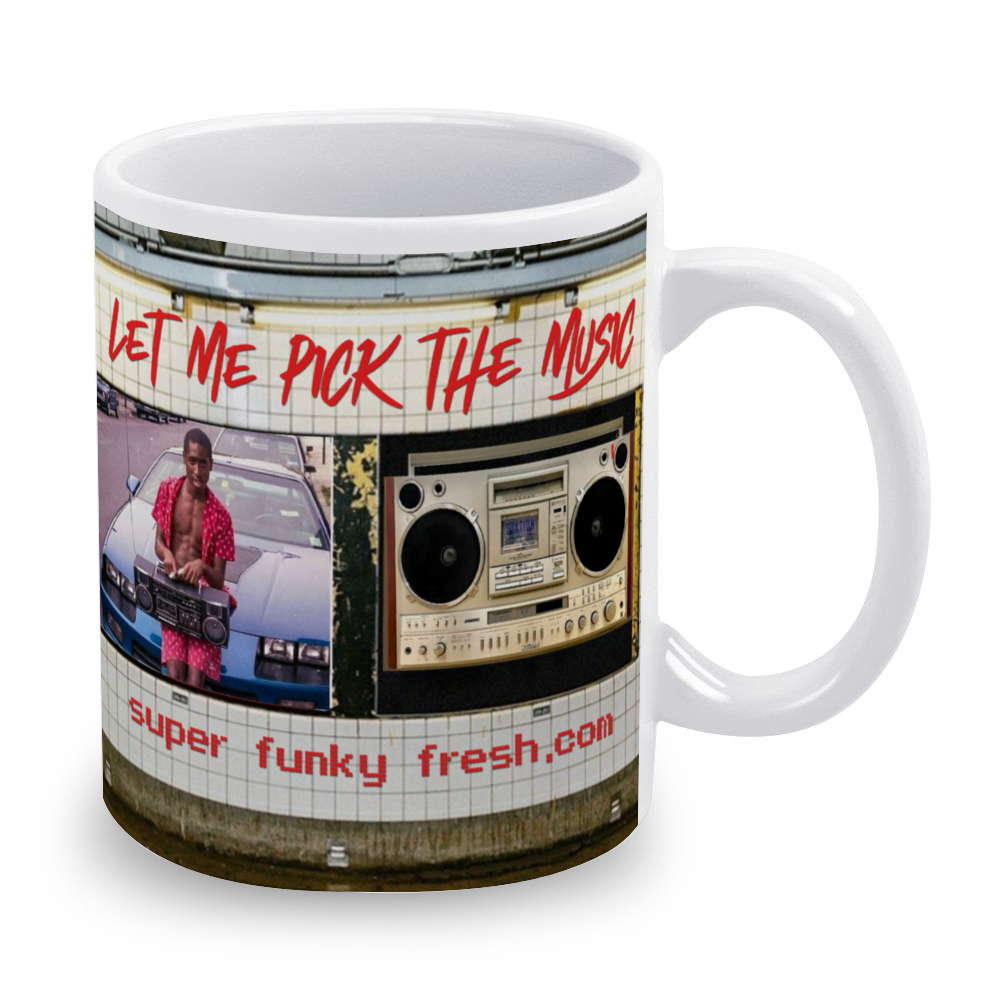 Let Me Pick the Music Pac 11 Oz White Ceramic Coffee Mug 2 Sides Different Designs