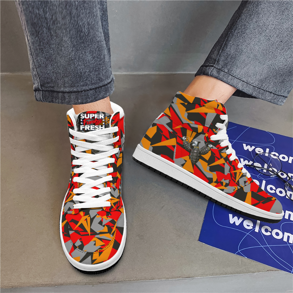 Super Funky Fresh Camo Custom Shoes Unisex Sneakers