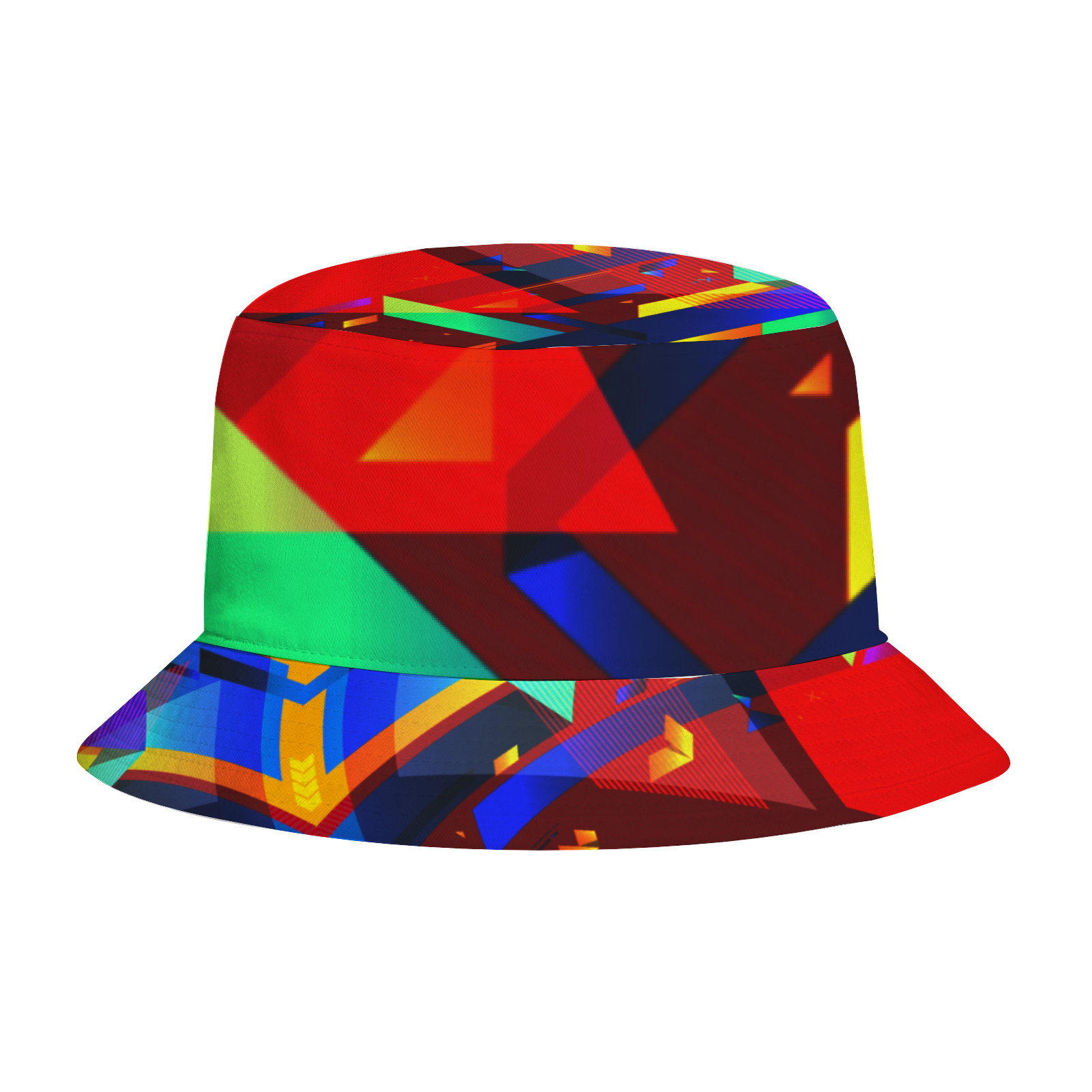 Fractual Fresh Red Bucket Hat with Customized Under Brim