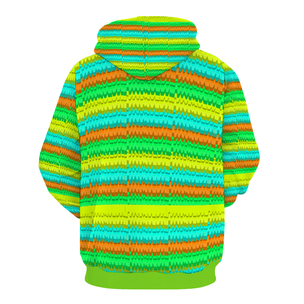 Green Pinata Power Hoodie with Pockets