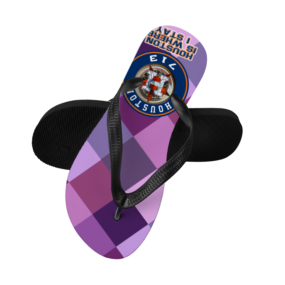 Houston Purp Adults' Flip Flops