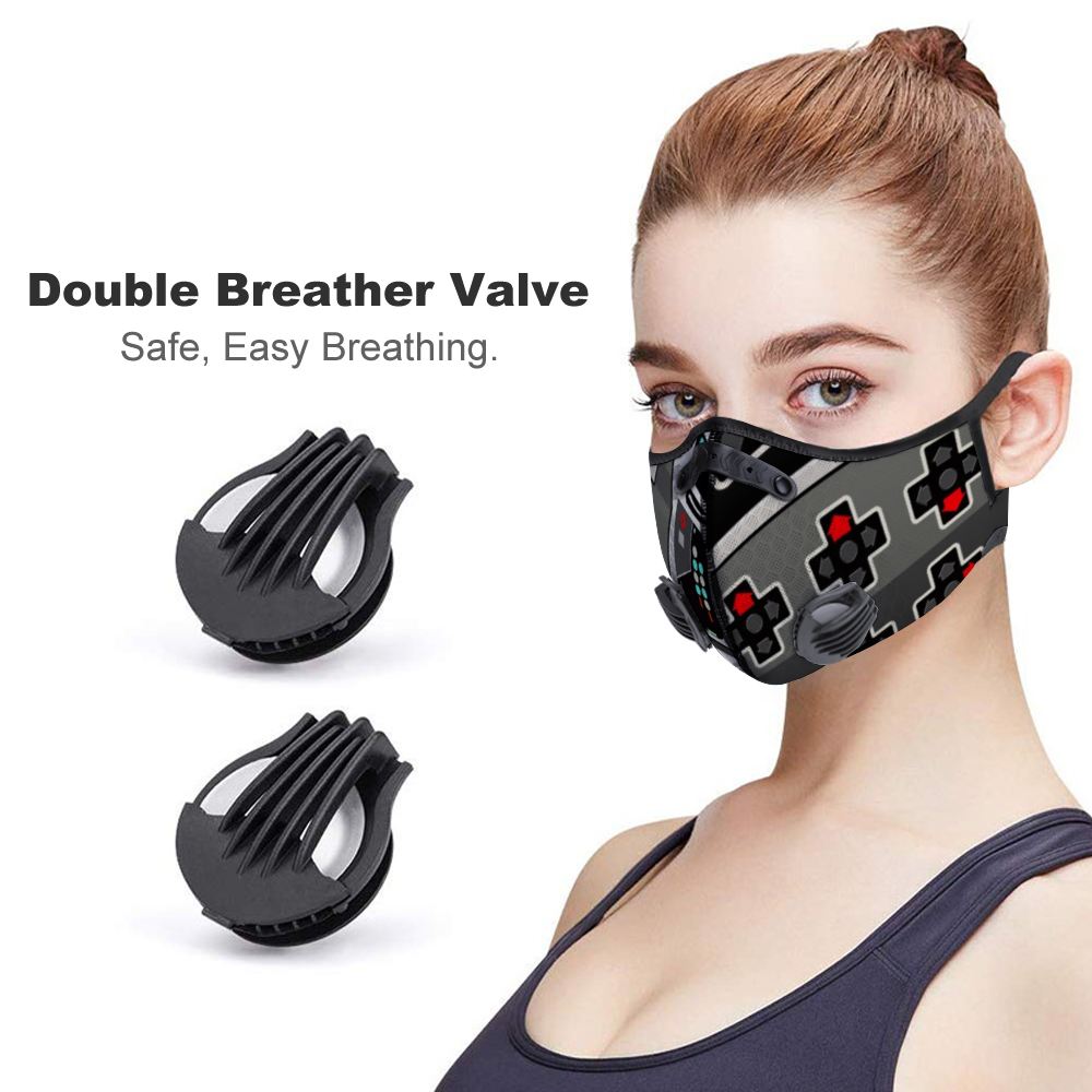 I control the Game Face Mouth Mask Outdoor Protective Mask