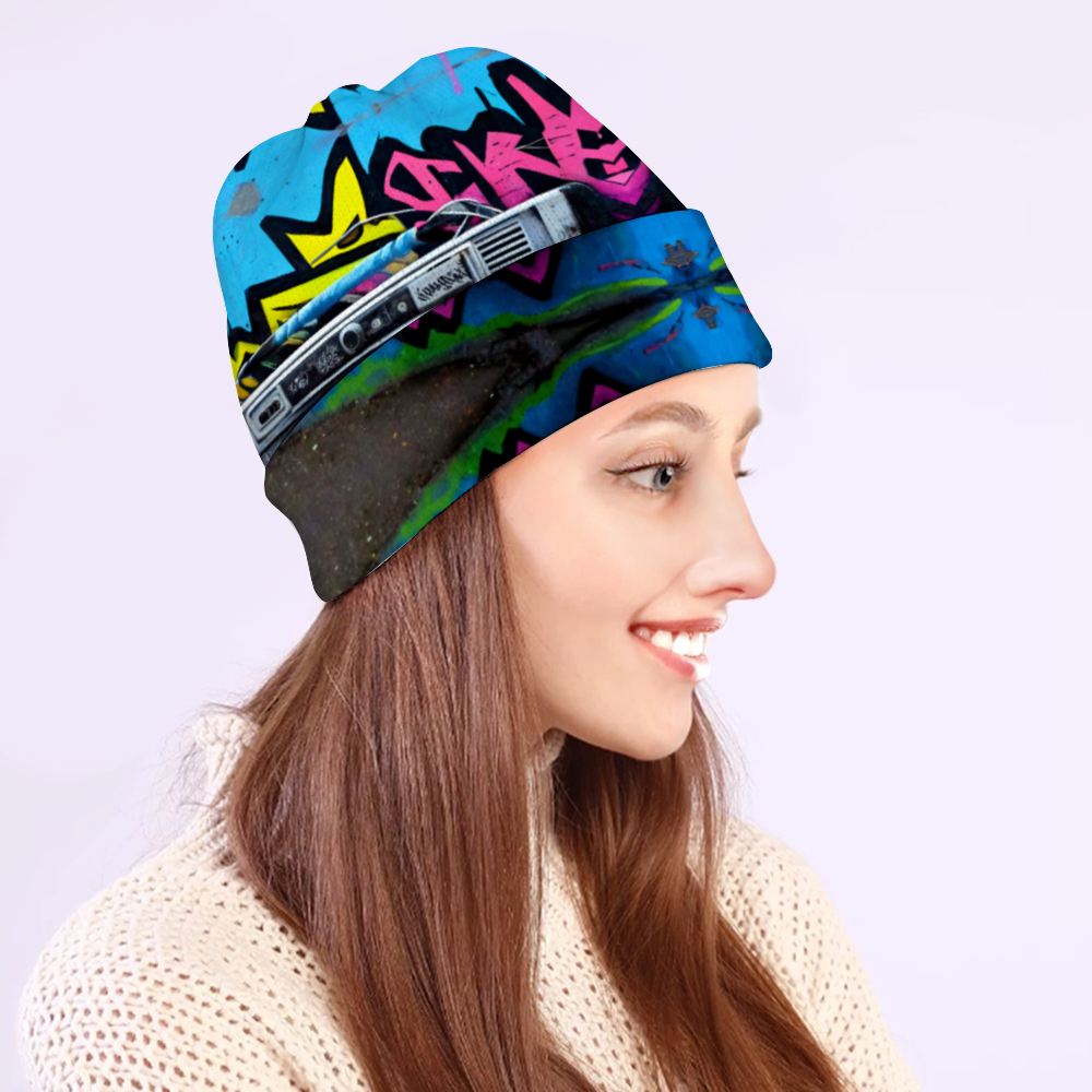 Boom Box Beanie Hat