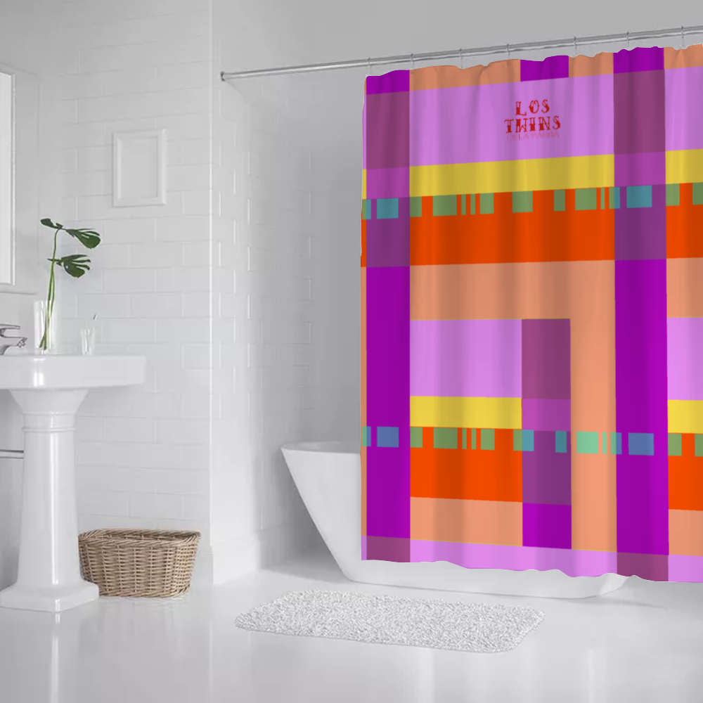 Houston Sunset Bath Shower Curtain 71" x 69"