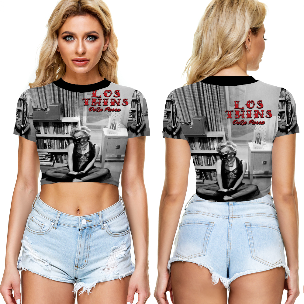 Maria Juana Monroe Sheer Tee Mesh Crop Top See Through