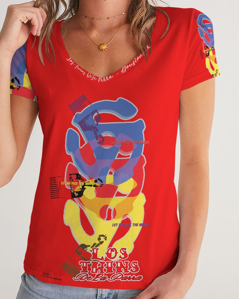 Old Blue Women's V-Neck Tee