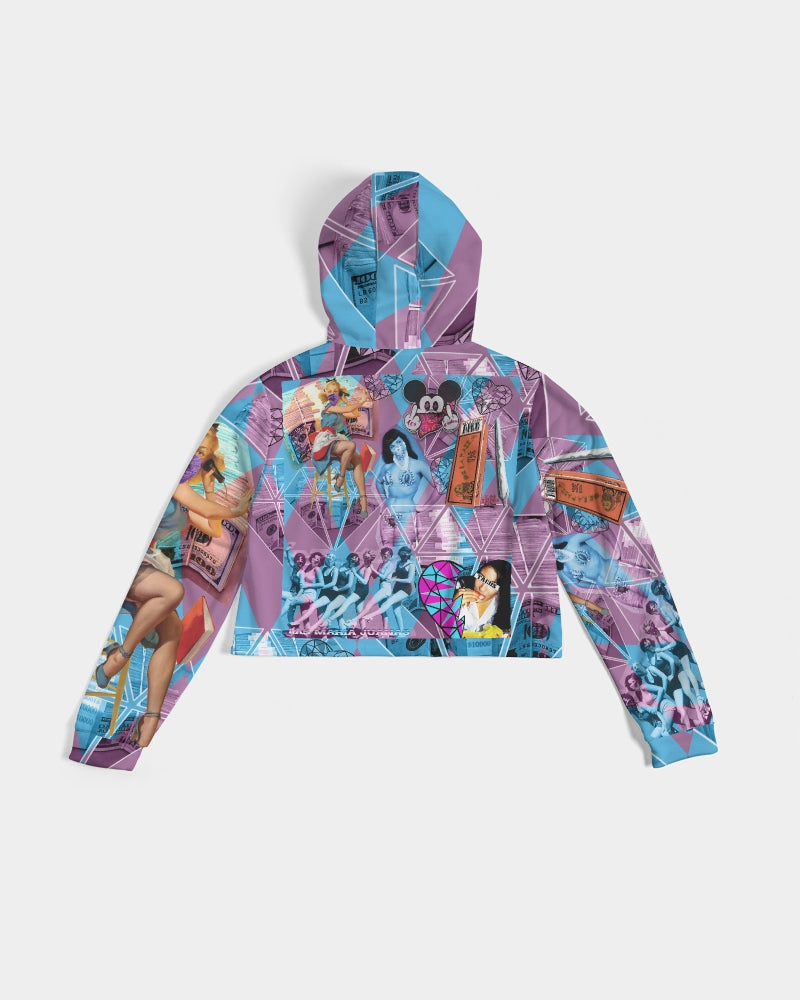 Las Mariajuanas Women's Cropped Hoodie