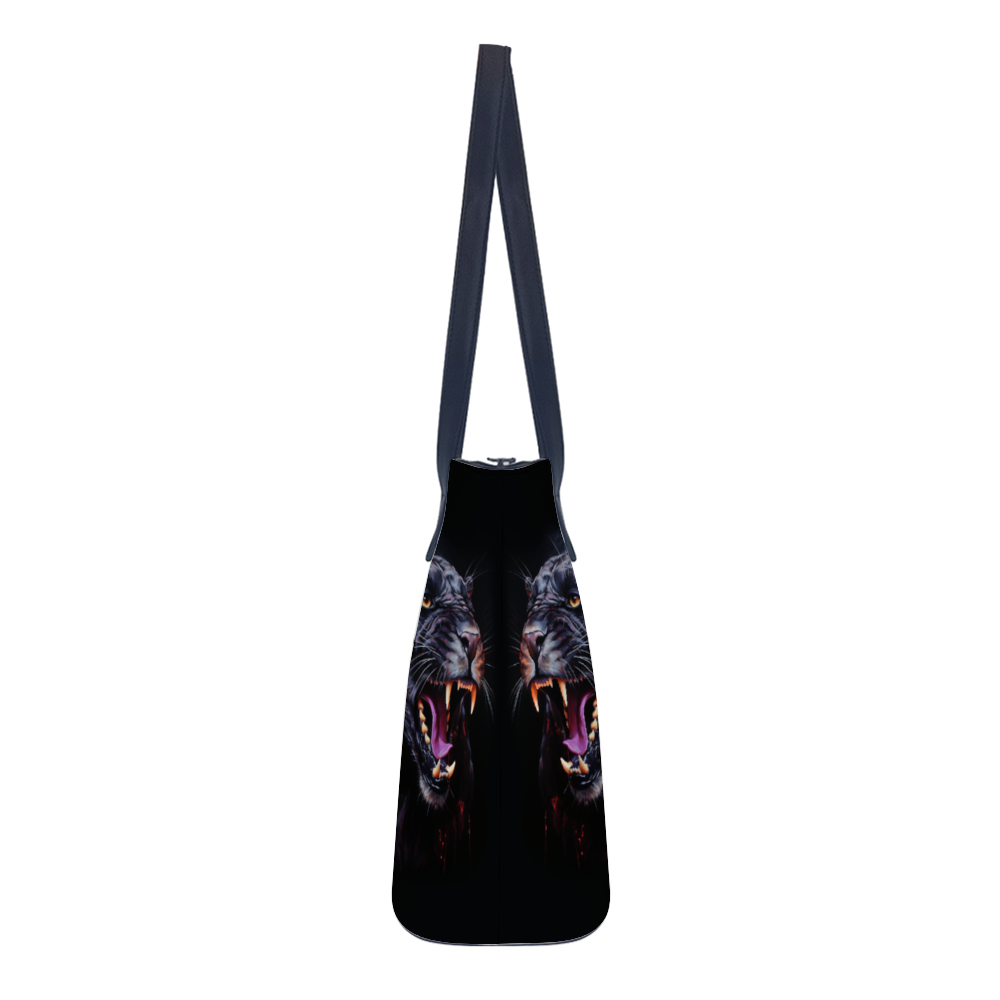Panther Purr Vegan Leather Handbags Shoulder Bags