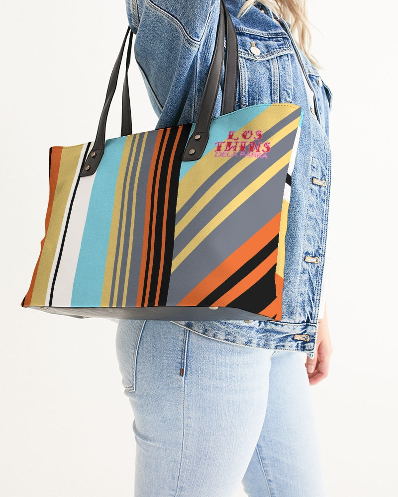 Mayan Serpent Stripes Stylish Tote