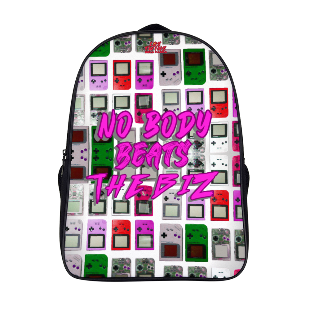 No Body Beats the Biz ( :Game Boy" Travel Backpack 11" x 15.7" x 6.3"