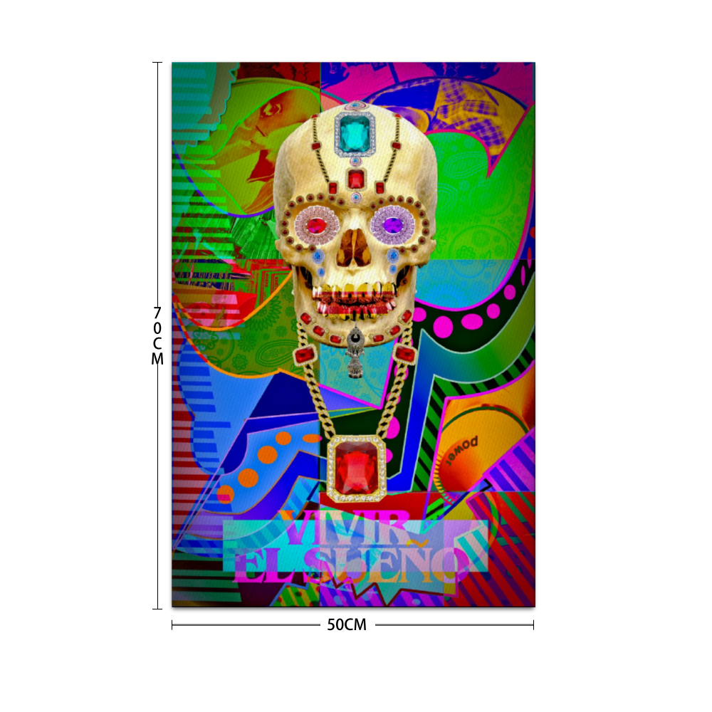 Vivir El Sueno Wooden Inner Framed Canvas Painting 20" x 30"