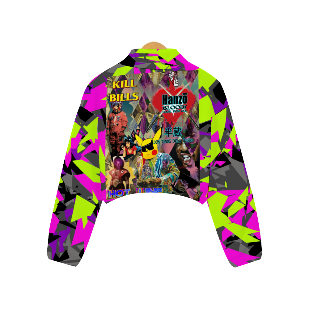 Kill Bills Camo Women's Short Flannel Jacket