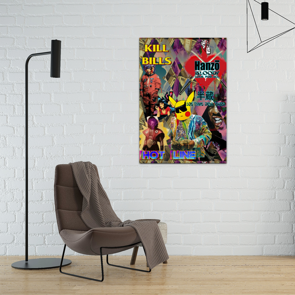 Limited Kill Bills Framed Canvas Print 22" x 31"