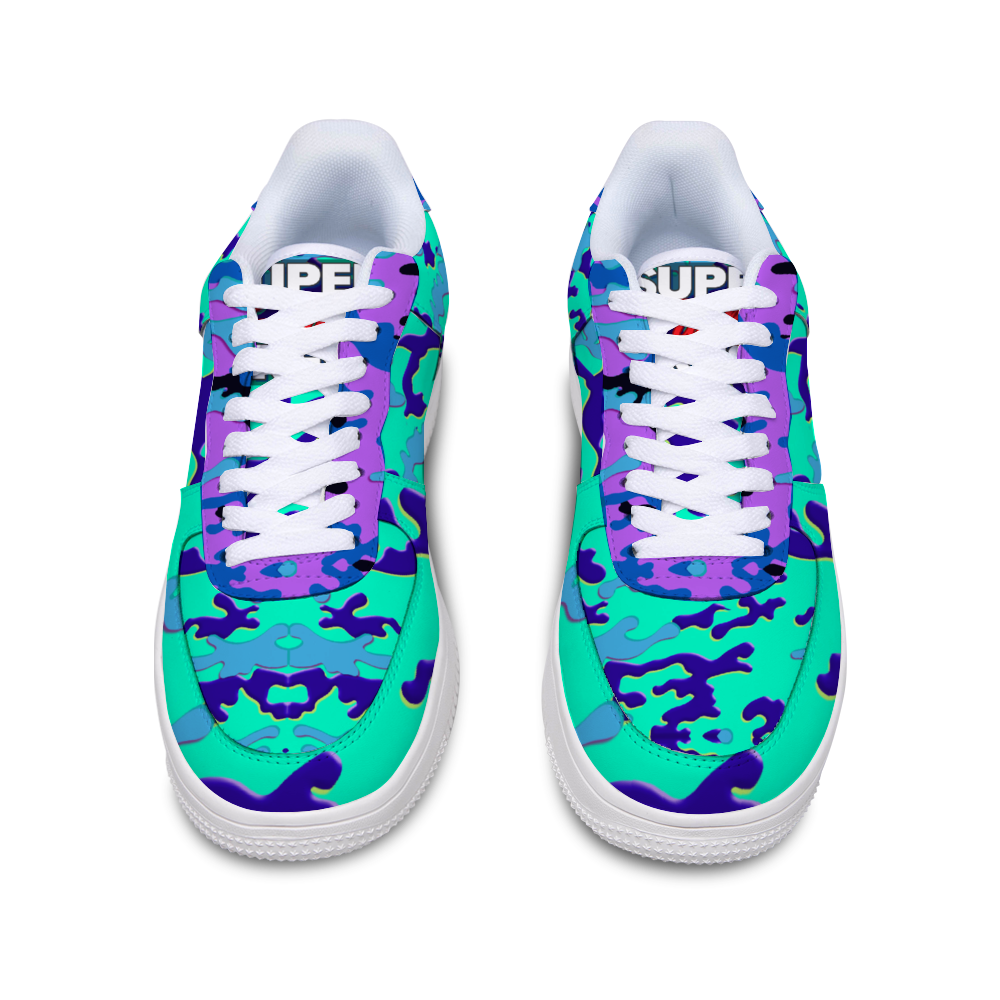Camo Baby Blue Unisex Sneakers Leisure Sports Shoes