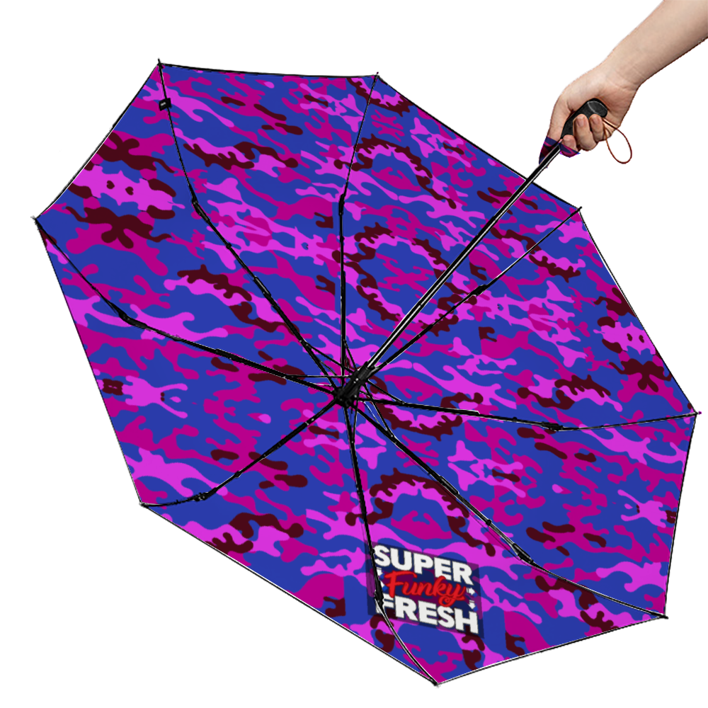 Super Purp Camo Umbrella 3 Folding/5 Folding UV Umbrella Sunshine & Rain Versitle Umbrella