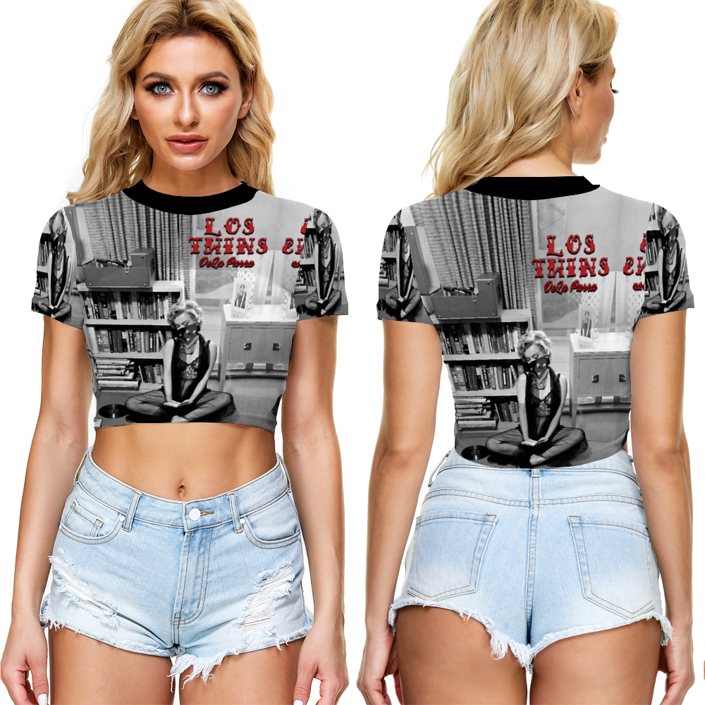 Maria Juana Monroe Sheer Tee Mesh Crop Top See Through