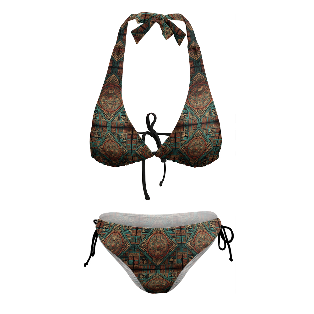 DeLa Parra Aztec Plus Size Two Piece Swimsuit