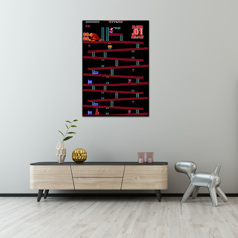Kong Dedication Framed Canvas Print 22" x 31"