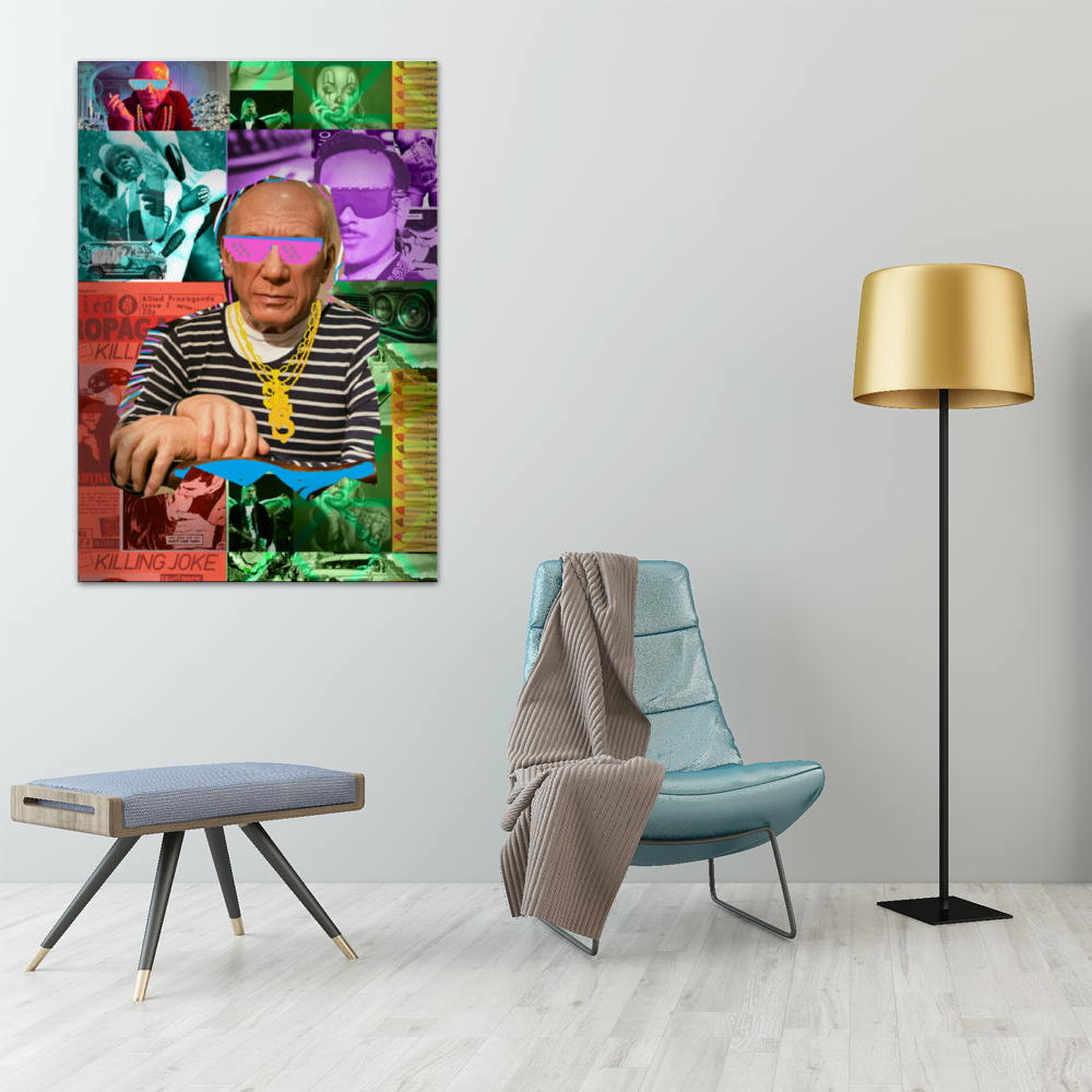 Like Pable Limited Framed Canvas Painting 22" x 31"