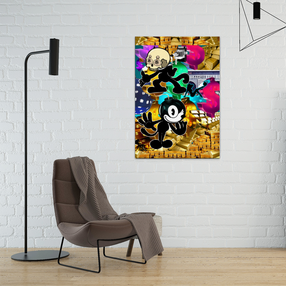 Double Trouble Framed Canvas Print 22" x 31"