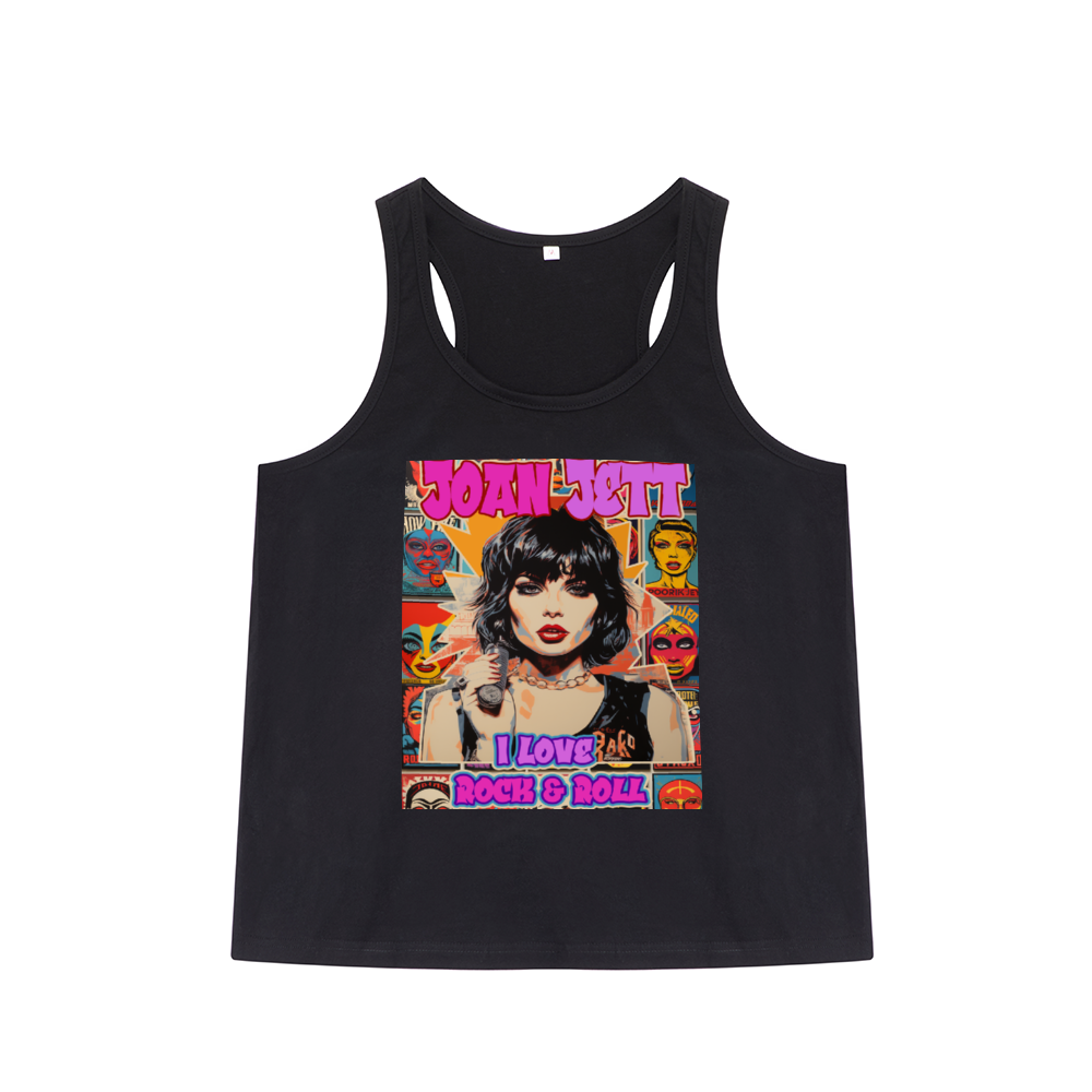 I love Rock and Roll Women's Cotton Tank Top DTG