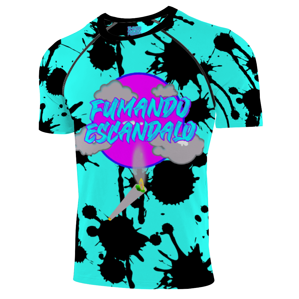Fumando Escandalo aqua blue Quick Drying Sports Tees