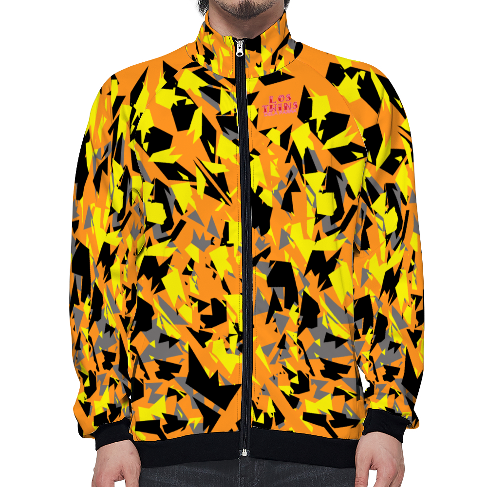 Digital Camo Yellow on Yellow Slim Fit Terry Jacket