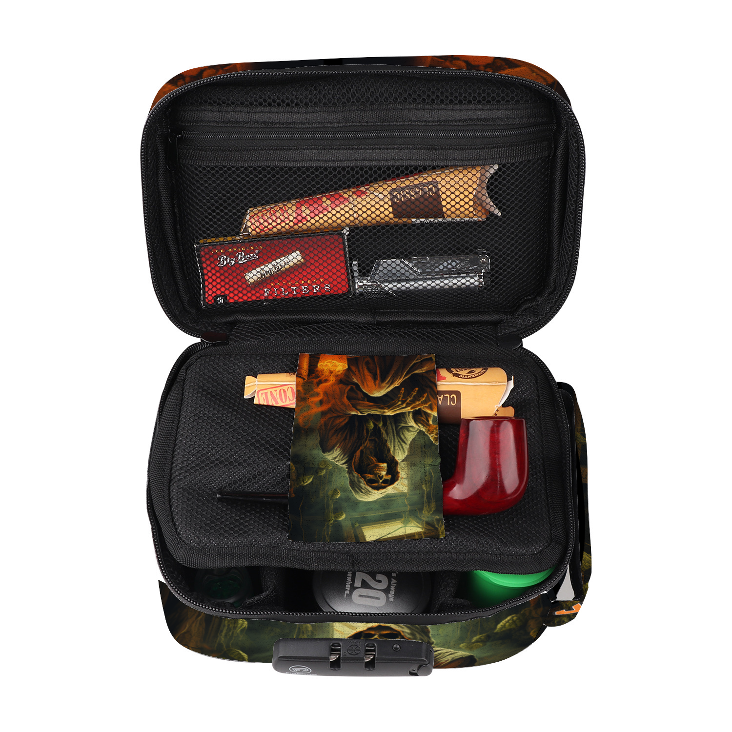 Vapes R US Storage Bags Combination Lock Active Charcoal with Zipper Closure Bags