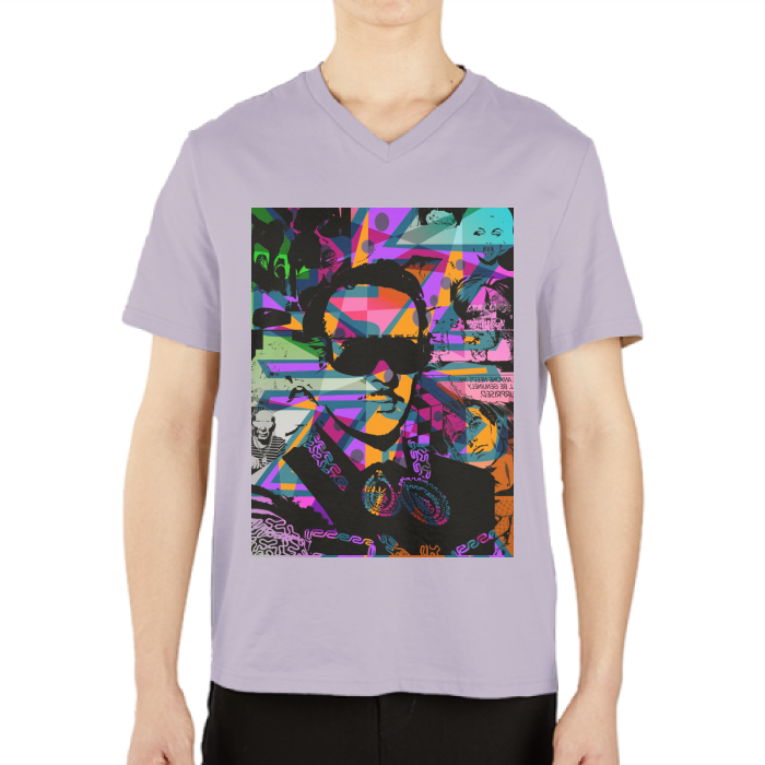 Infante DeLa Parra Men's Casual V-Neck Short Sleeve T-Shirts