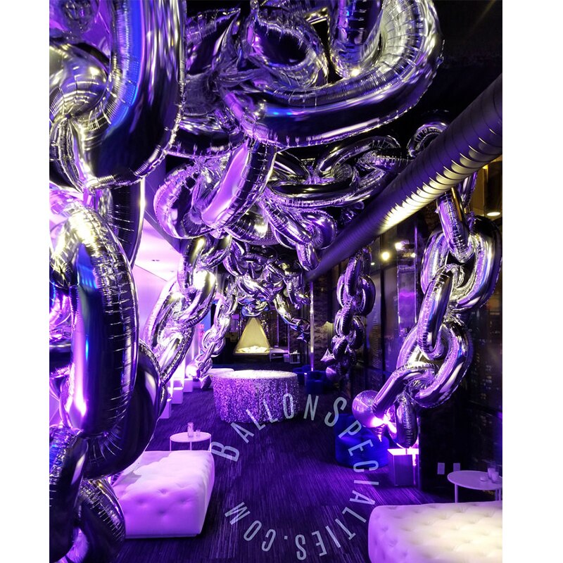 40'' 80s 90s Party Decorations Giant Balloon Chain Balloons Gold Birthday Hip Hop Theme Wedding Arch Supplies Retro adult party