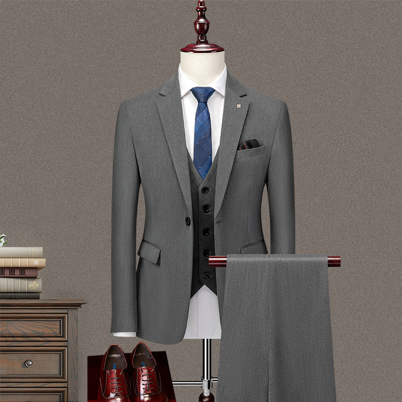 Men's slim businessthree-piece set suit