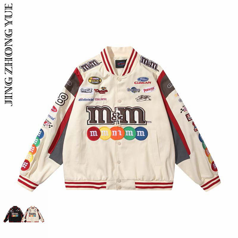 New retro American baseball jacket jacket