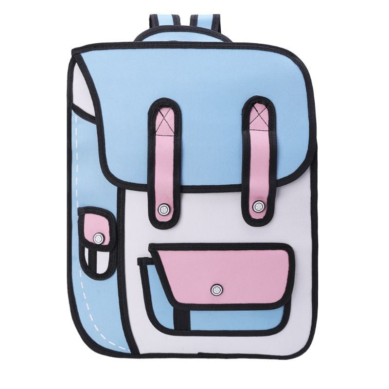 2D backpack 3D three-dimensional