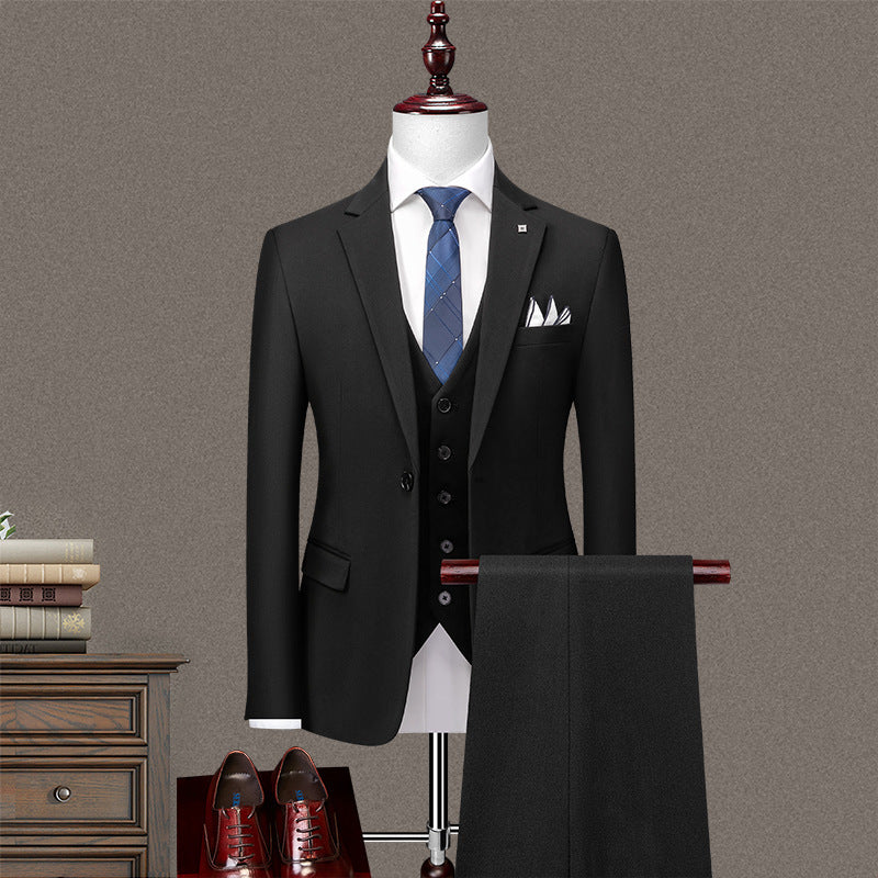 Men's slim businessthree-piece set suit