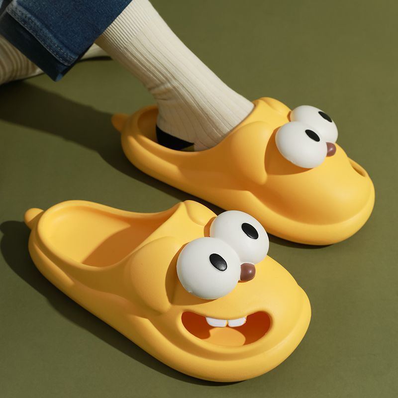 Cartoon big-eyed dog slippers Baotou slippers