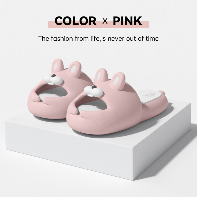 moji rabbit soft bottom non-slip thick bottom sandals
