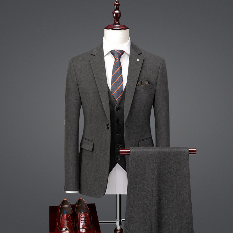 Men's slim businessthree-piece set suit