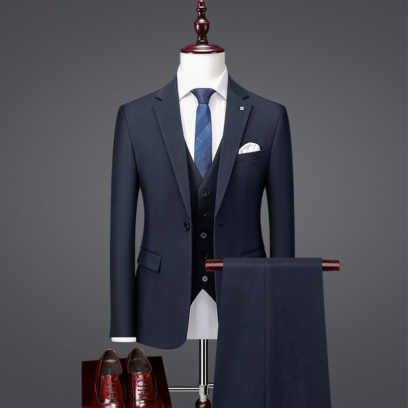 Men's slim businessthree-piece set suit