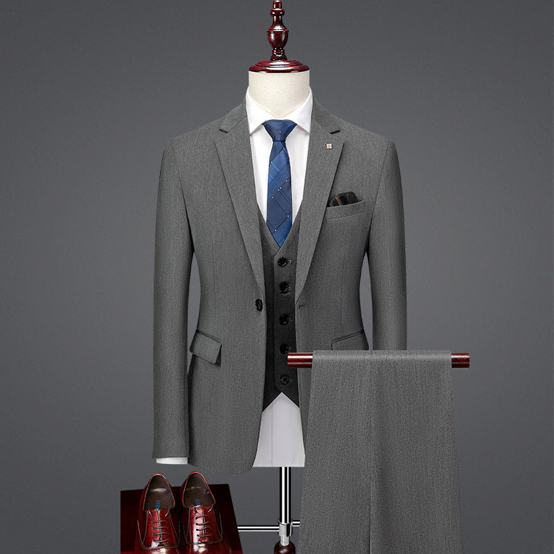 Men's slim businessthree-piece set suit