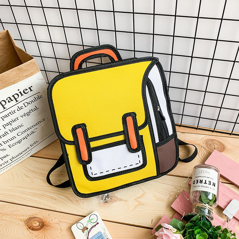 2D backpack 3D three-dimensional