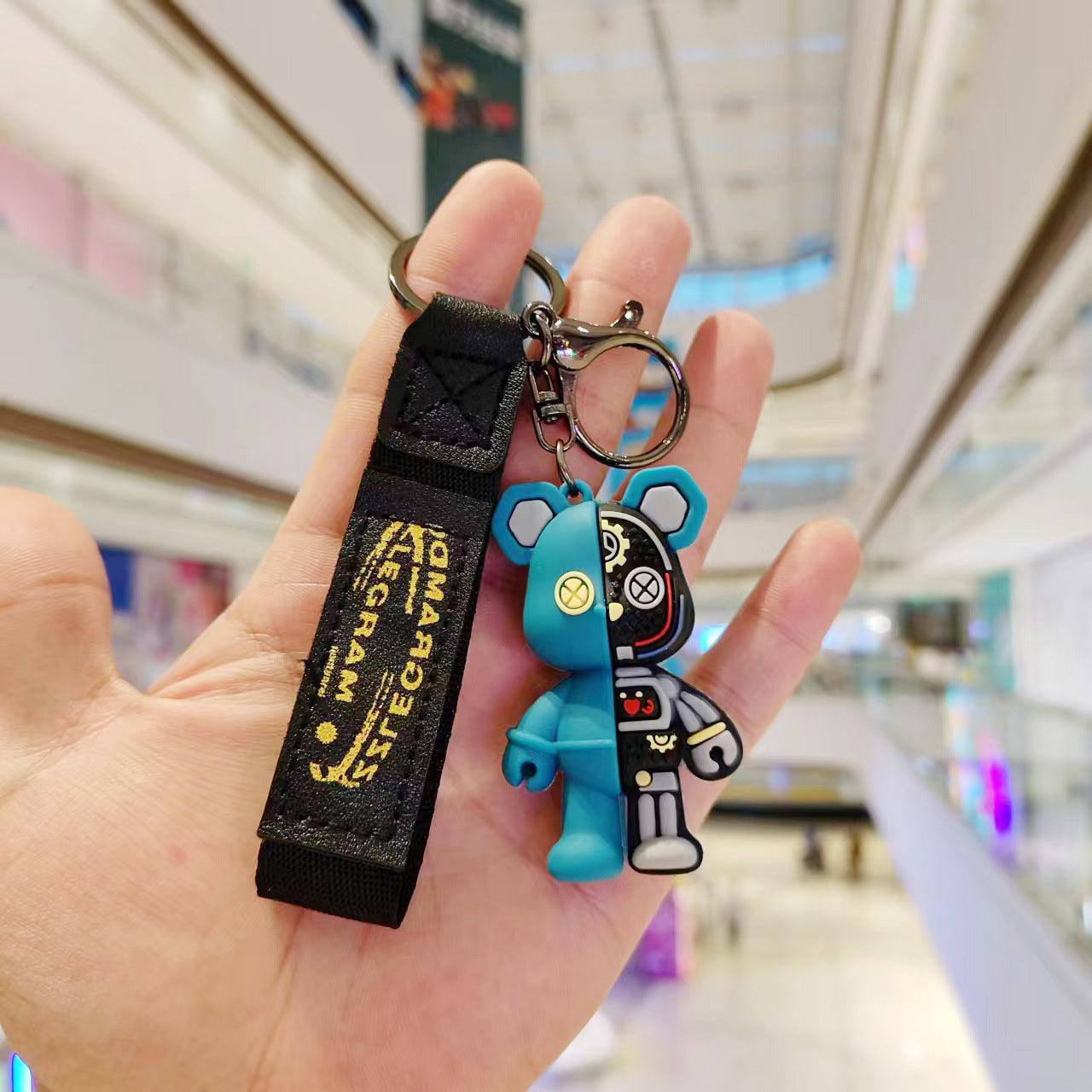 Cartoon car keychain doll bag charm