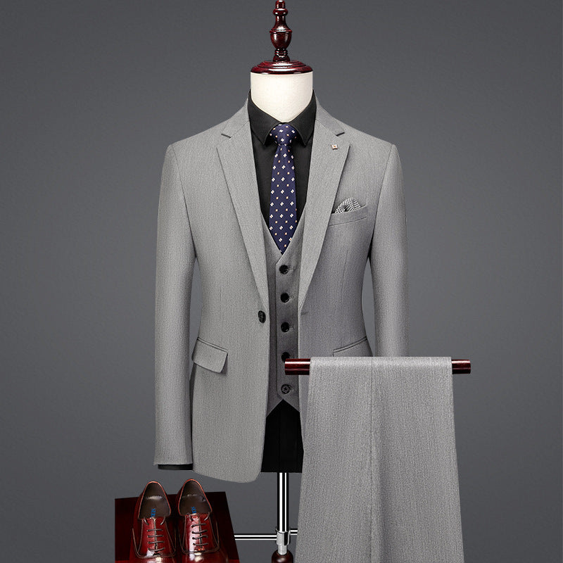 Men's slim businessthree-piece set suit