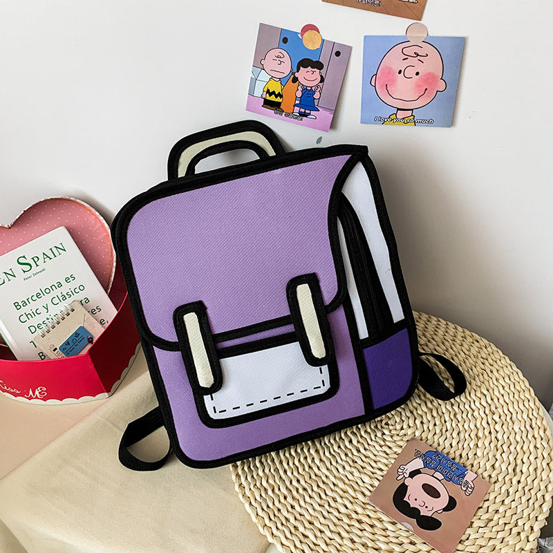 2D backpack 3D three-dimensional
