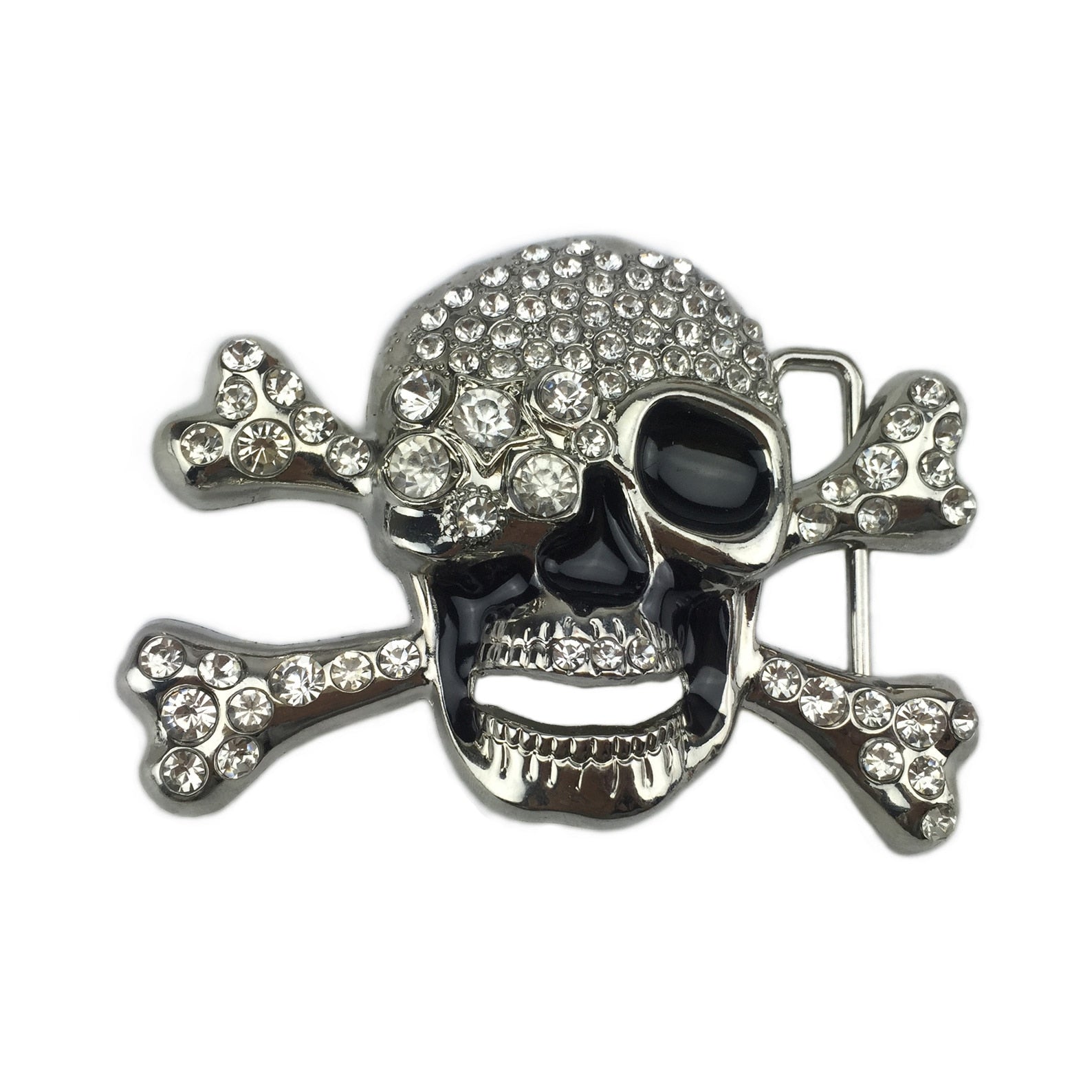 Skull skeleton belt buckle Punk rock style