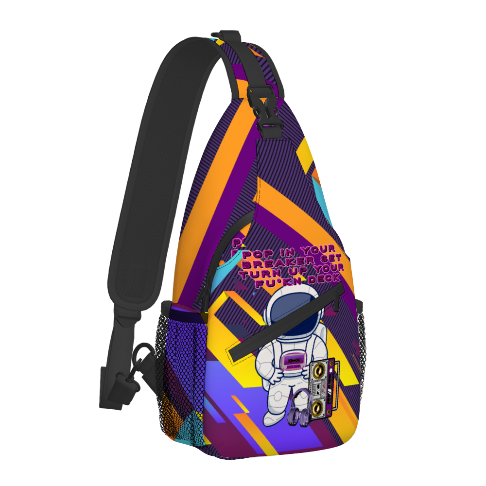 Spaceman Mixt tape Cross-body Bag Lightweight Fashion Messenger Bag