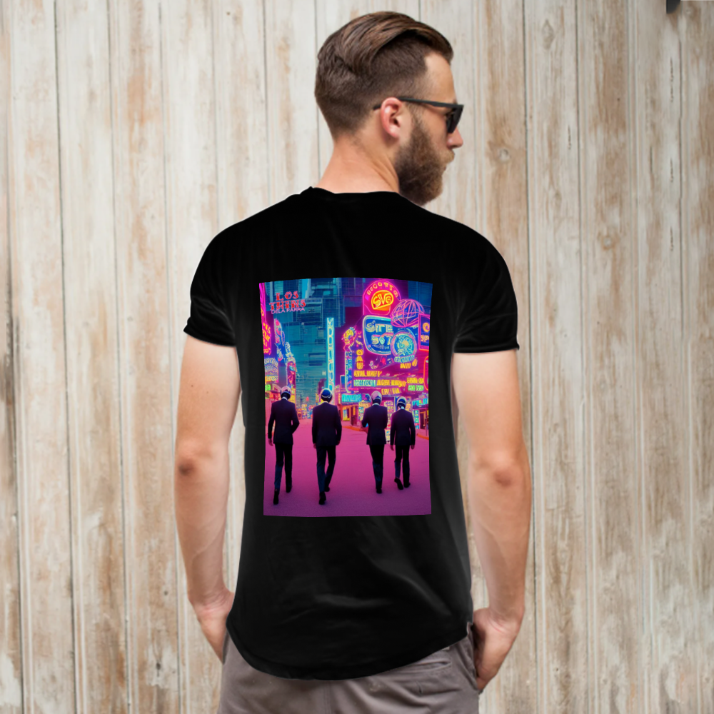 Suits from Space in Vegas Front and Back Print DTG | Gildan HA00