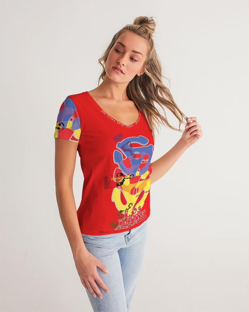 Old Blue Women's V-Neck Tee