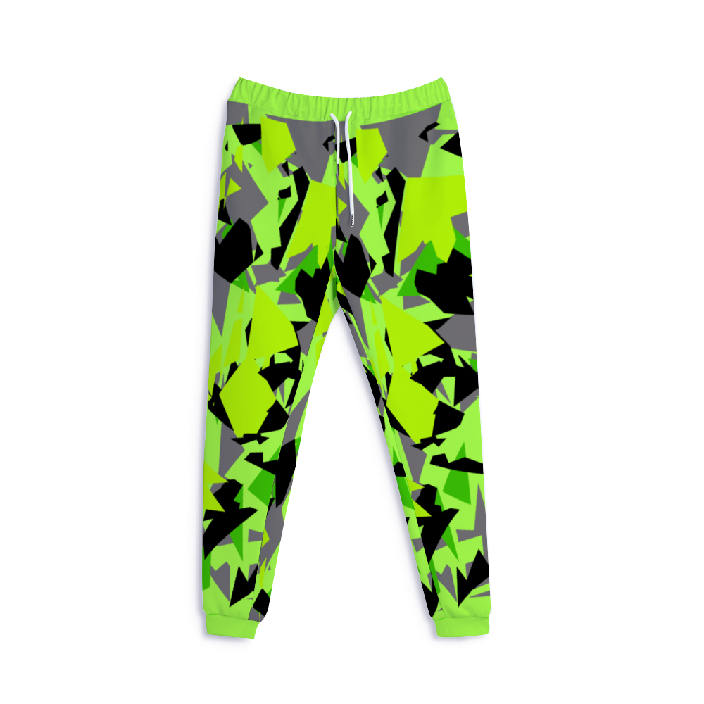 Super Funky Fresh Camo Green/Yellow/Grey Jogger Pants